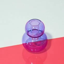 Paddywax $20 OR LESS! Realm Glass Bubble Candle Holder - Purple
