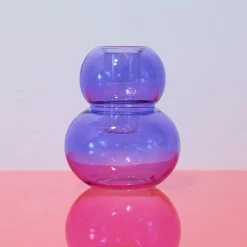 Paddywax $20 OR LESS! Realm Glass Bubble Candle Holder - Purple