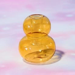 Paddywax $20 OR LESS! Realm Glass Bubble Candle Holder - Yellow