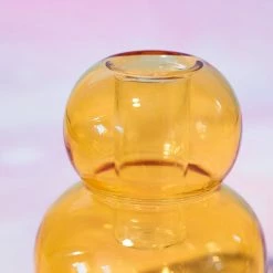 Paddywax $20 OR LESS! Realm Glass Bubble Candle Holder - Yellow