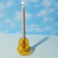 Paddywax $20 OR LESS! Realm Glass Bubble Candle Holder - Yellow