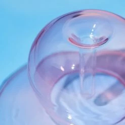 Paddywax Realm Glass Bubble Incense Holder - Pink