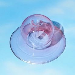 Paddywax Realm Glass Bubble Incense Holder - Pink
