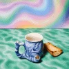 Misc. $20 OR LESS! Roast And Toast Ceramic Mug - Blue Marble