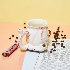 Misc. Roast And Toast Ceramic Mug - Pink Marble $20 OR LESS!