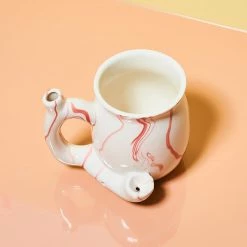 Misc. Roast And Toast Ceramic Mug - Pink Marble $20 OR LESS!