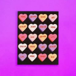 Ash + Chess Sale Sarcastic Candy Hearts Greeting Card