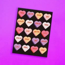 Ash + Chess Sale Sarcastic Candy Hearts Greeting Card