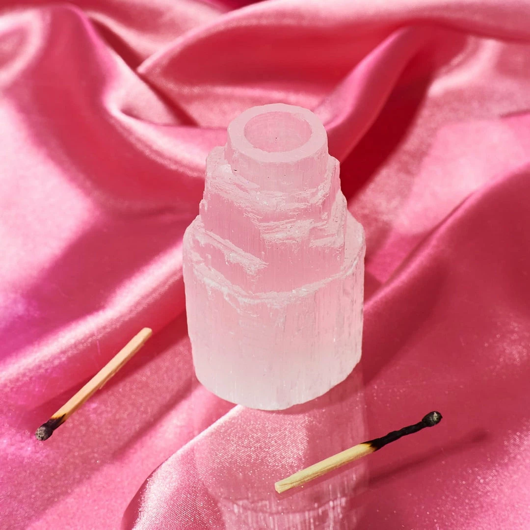 Outlet ๐ Misc. Sale Selenite Ritual Candle Holder ๐ฅ 10 Misc. Sale Selenite Ritual Candle Holder