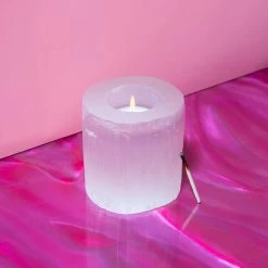 Misc. $20 OR LESS! Selenite Tealight Candle Holder