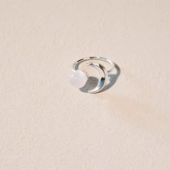 Misc. Silver Plated Moonstone Ring