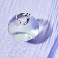 Misc. Silver Plated Moonstone Ring