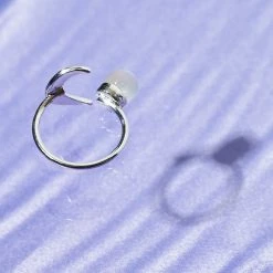 Misc. Silver Plated Moonstone Ring