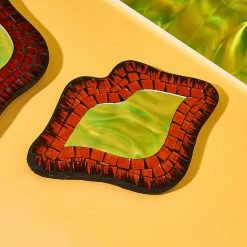 Misc. Small Lip Mosaic Glass Tile Mirror $10 Or Less