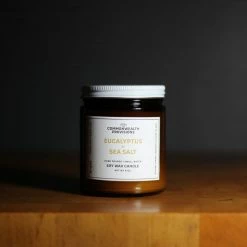 Commonwealth Provisions Soy Wax Candle - Eucalyptus And Sea Salt $50 OR LESS