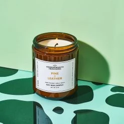 Commonwealth Provisions $50 OR LESS Soy Wax Candle - Pine Leather