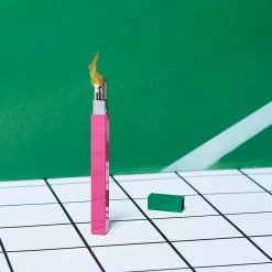 Tsubota Pearl Stick Lighter - Pink & Green
