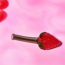 Misc. Strawberry Glass Spoon