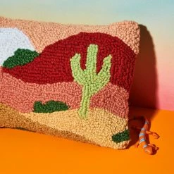 Misc. $50 OR LESS Sunset Hooked Throw Pillow