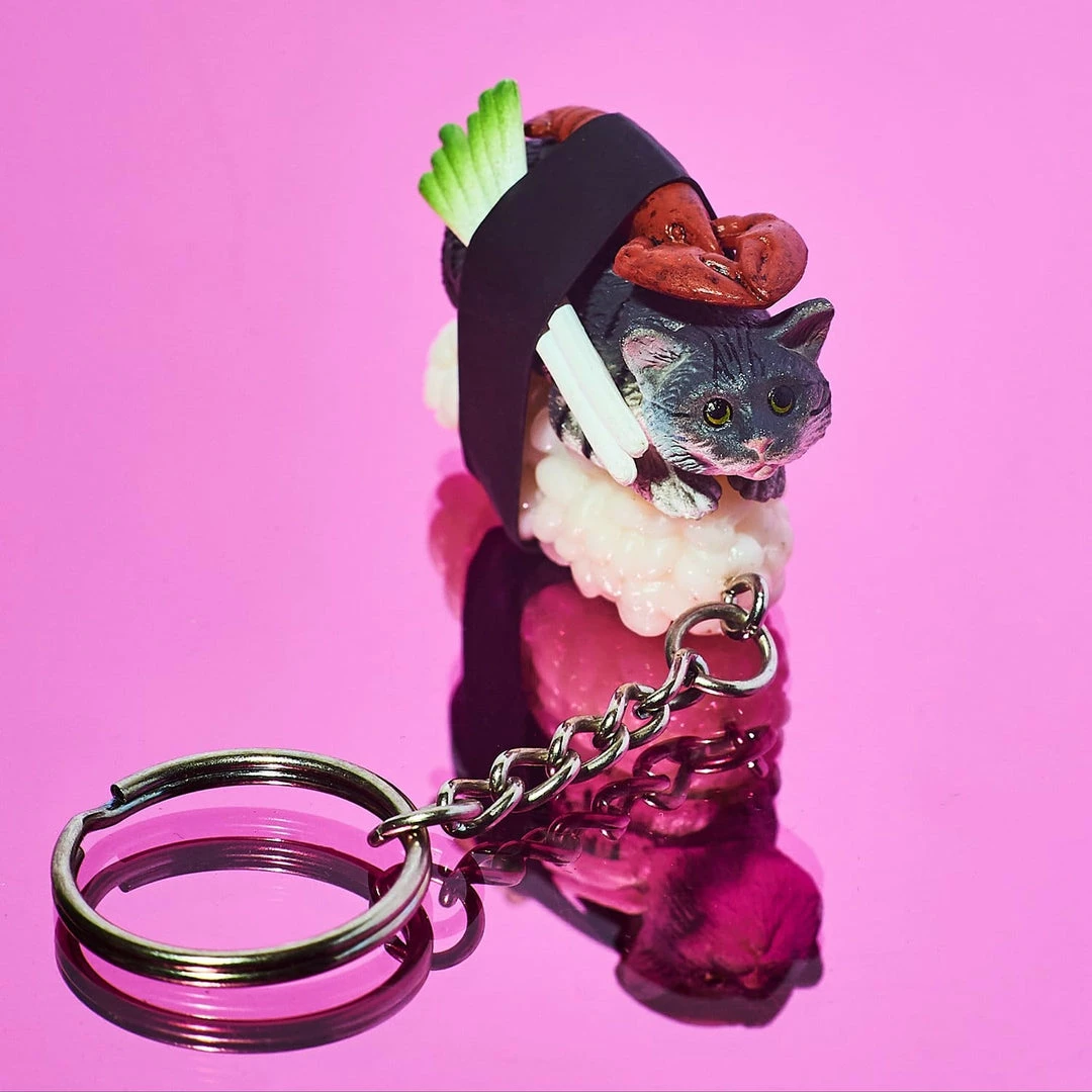 Wholesale ๐ Misc. Sushi Cat Keychain $10 Or Less ๐คฉ 5 Misc. Sushi Cat Keychain $10 Or Less