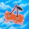 Party Mountain Paper Co Trying To Be Sweet Cherry Sticker