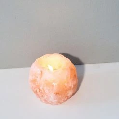 Misc. Tea Light Salt Candle Holder $10 Or Less