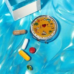 Misc. Sale Tropical Foil Pill Box