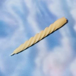 Misc. $20 OR LESS! Twisted Candle - Ivory