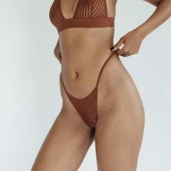 Monique Morin Lingerie Vertigo Micro-G Thong - Salted Caramel