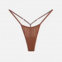 Monique Morin Lingerie Vertigo Micro-G Thong - Salted Caramel