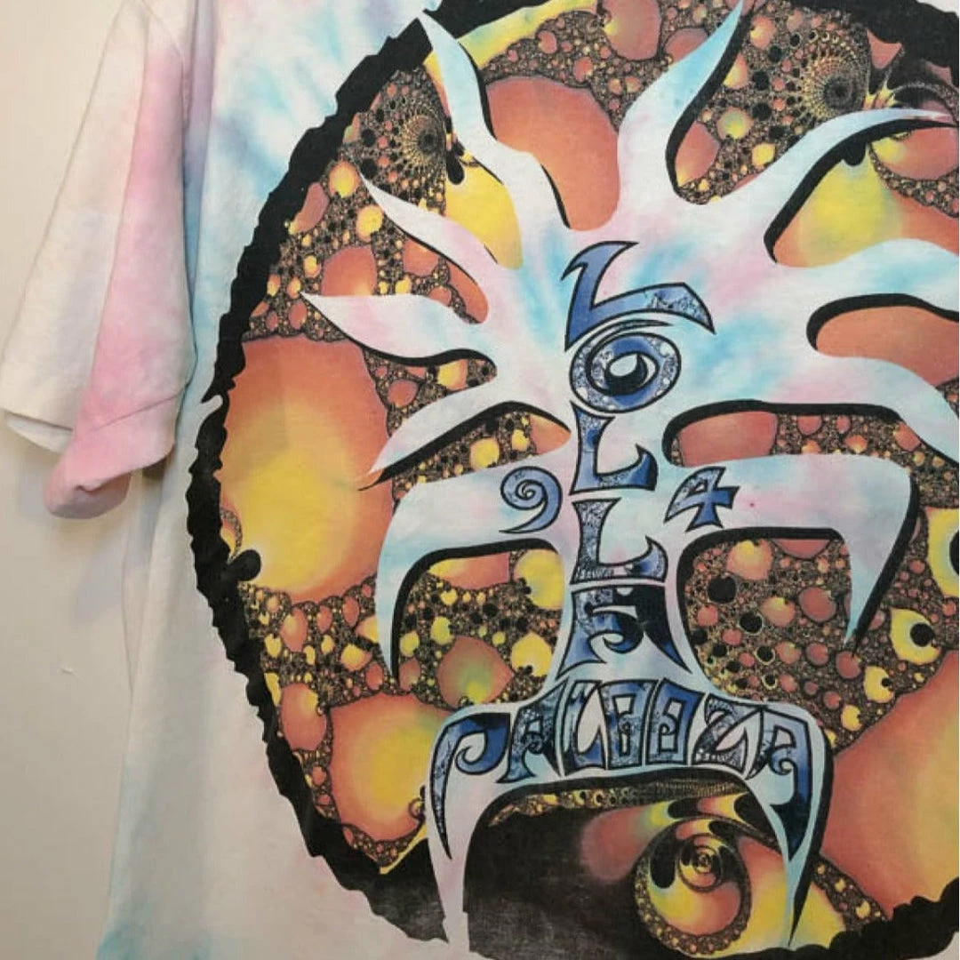 Promo 🔔 Vintage 1994 Tie Dye Lollapalooza 👕 Shirt ✔️ 4 Vintage 1994 Tie Dye Lollapalooza Shirt