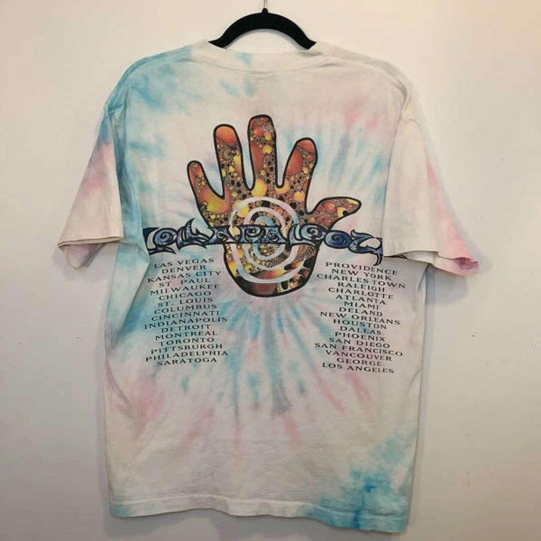Promo 🔔 Vintage 1994 Tie Dye Lollapalooza 👕 Shirt ✔️ 5 Vintage 1994 Tie Dye Lollapalooza Shirt