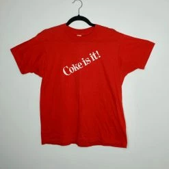 $50 OR LESS Vintage 80s Coca Cola "Coke Is It" Shirt