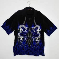 $50 OR LESS Vintage Dragon Button Up Shirt