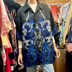 $50 OR LESS Vintage Dragon Button Up Shirt