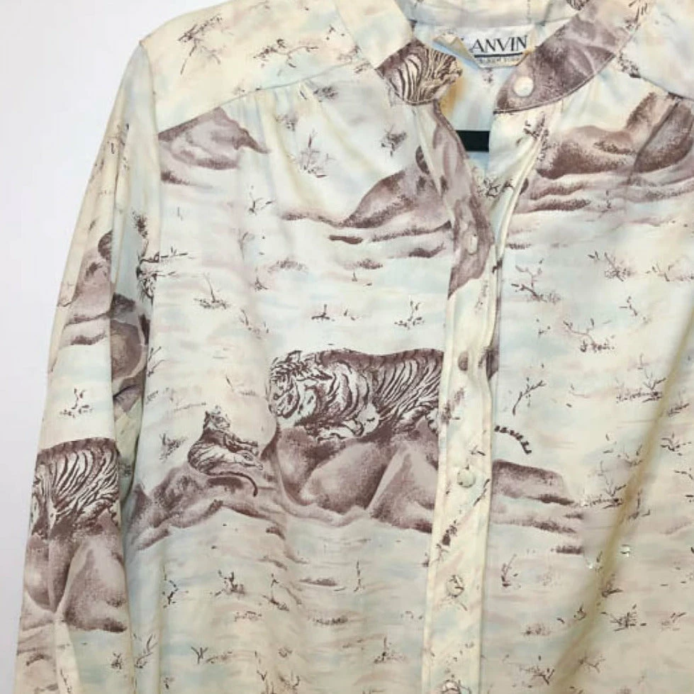 Cheapest ⭐ Vintage Lanvin Tiger Tunic 👗 Dress 🔥 11 Vintage Lanvin Tiger Tunic Dress