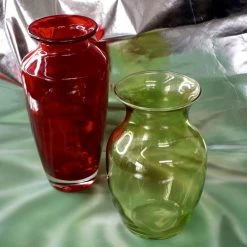 $50 OR LESS Vintage Tall Red Vase