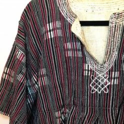 Vintage Woven Peplum Short Sleeve Blouse