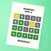 Party Mountain Paper Co Wordle Happy Birthday Greeting Card $10 Or Less