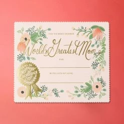 Rifle Paper Company World’s Greatest Mom Certificate Greeting Card