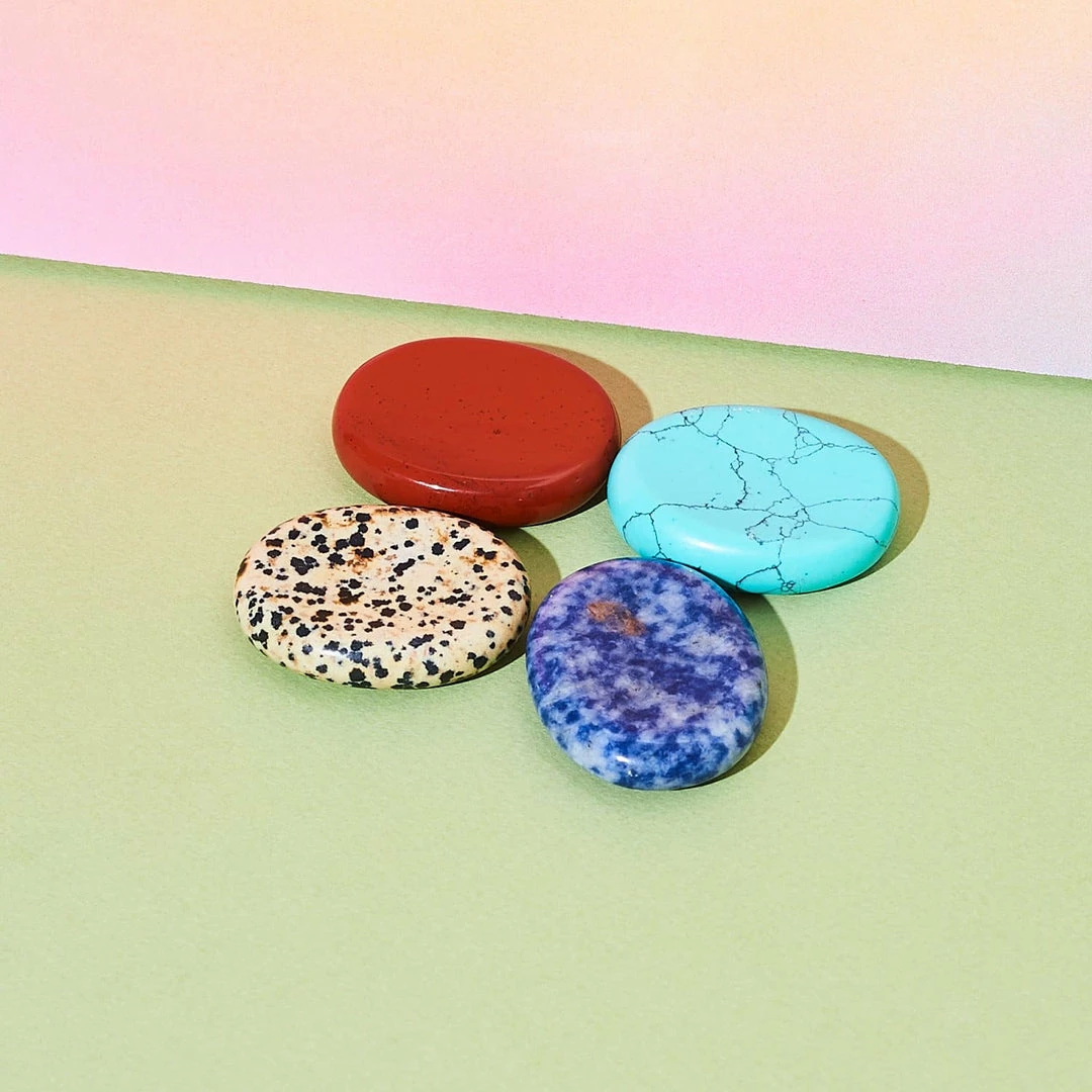 New โ๏ธ Misc. Worry Stones ๐ฅ 6 Misc. Worry Stones