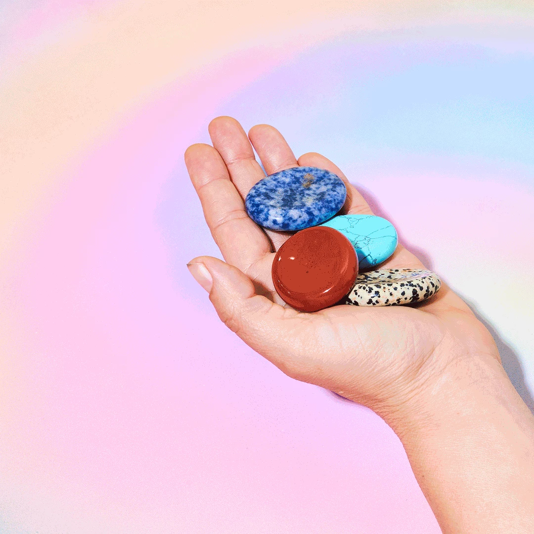 New โ๏ธ Misc. Worry Stones ๐ฅ 3 Misc. Worry Stones