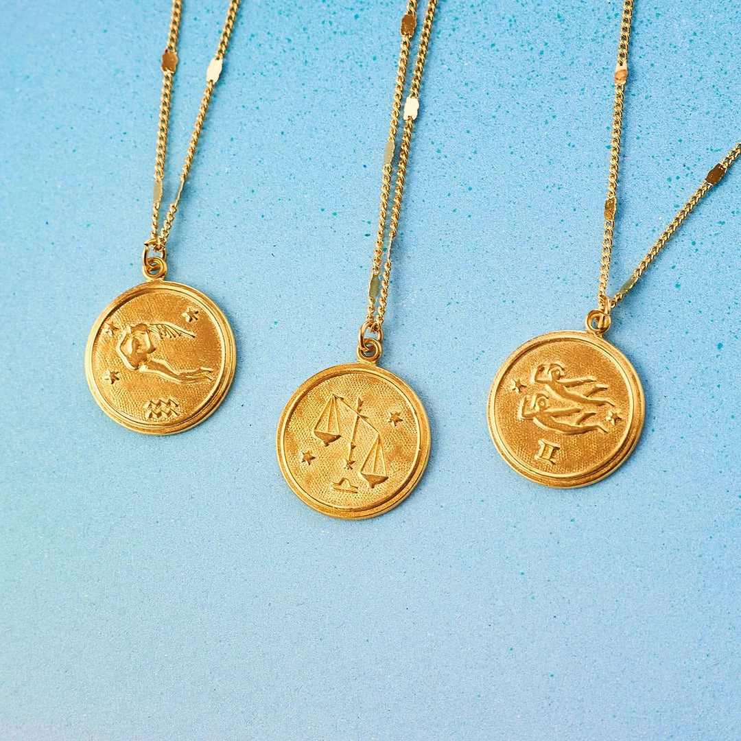 Best Pirce β¨ Misc. Zodiac Medallion Necklace π― 6 Misc. Zodiac Medallion Necklace