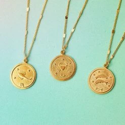 Best Pirce β¨ Misc. Zodiac Medallion Necklace π― 14 Misc. Zodiac Medallion Necklace