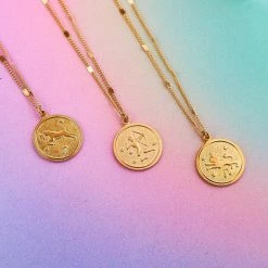 Misc. Zodiac Medallion Necklace