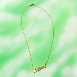 Misc. $50 OR LESS Zodiac Script Necklace