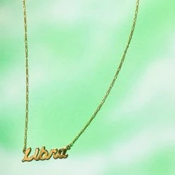 Misc. $50 OR LESS Zodiac Script Necklace
