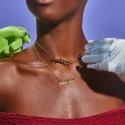 Misc. $50 OR LESS Zodiac Script Necklace