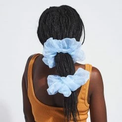 Misc. Zoe Chiffon Scrunchie Blue - Set Of 2 $20 OR LESS!